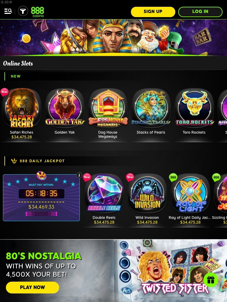 888 casino slots tablet