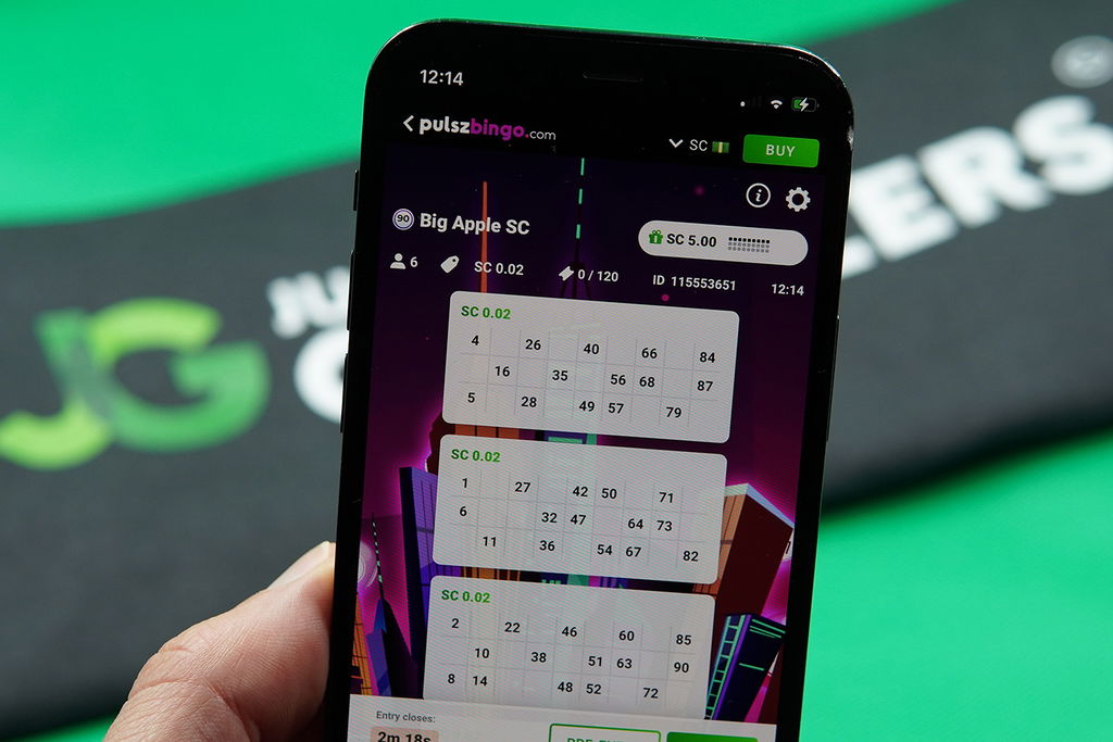 Photo of Patrik Lidin while playing 90-Ball bingo.