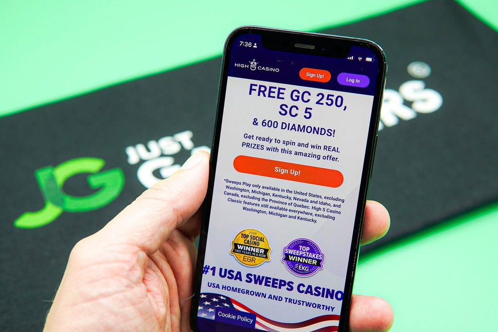 High 5 Casino at the top of our sweepstakes list