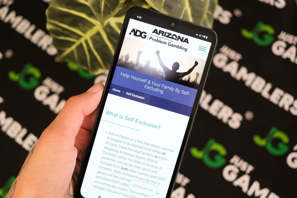 Photo of Arizona sports betting self-exclusion option.