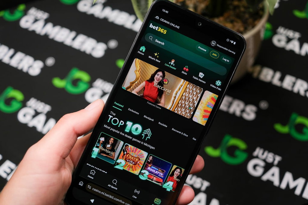 Photo of Bet365 Casino live dealer game library.