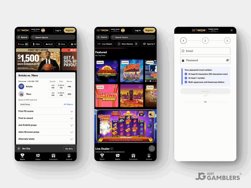 BetMGM Casino Product Preview Mobile