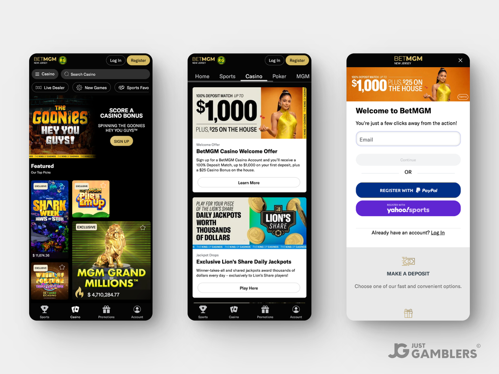 BetMGM Gambling NJ Product Preview Mobile