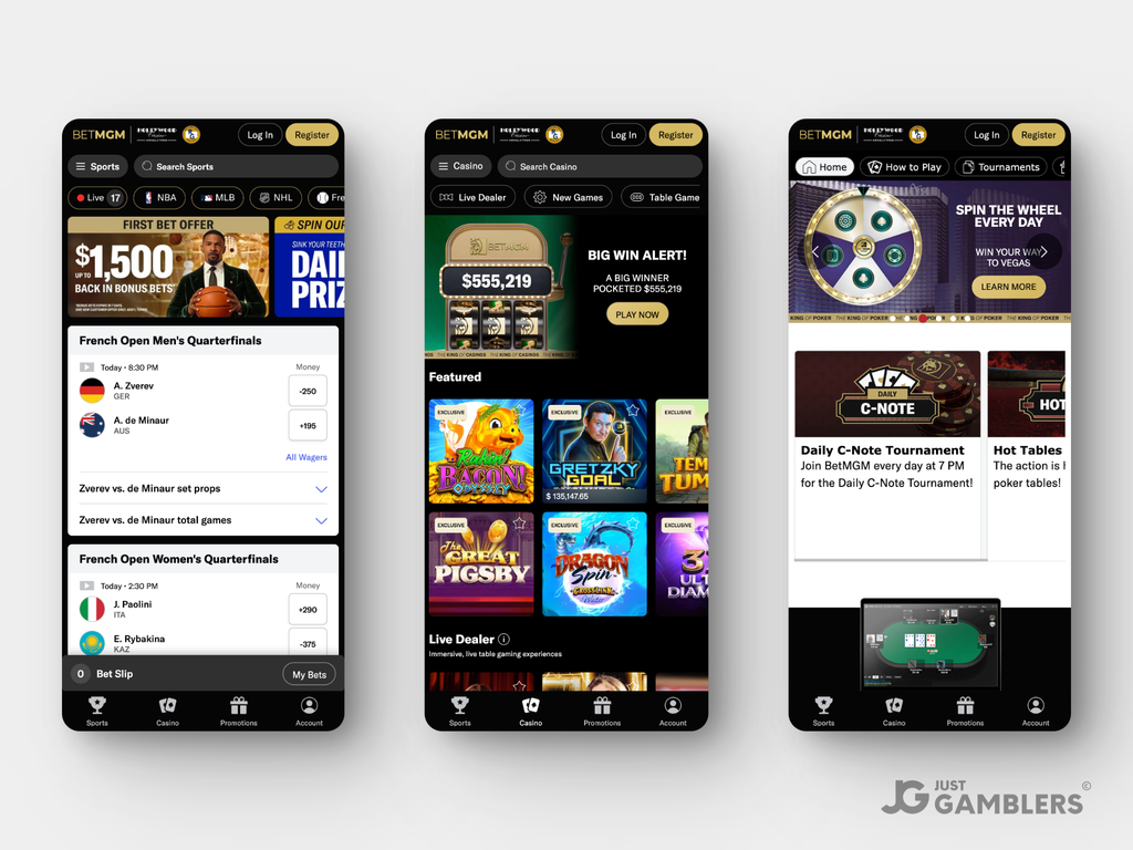 BetMGM Gambling PA Product Preview Mobile