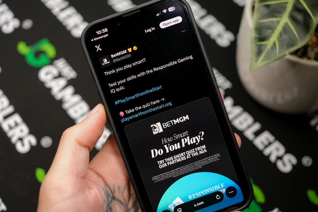 Photo of BetMGM responsible gaming awareness.