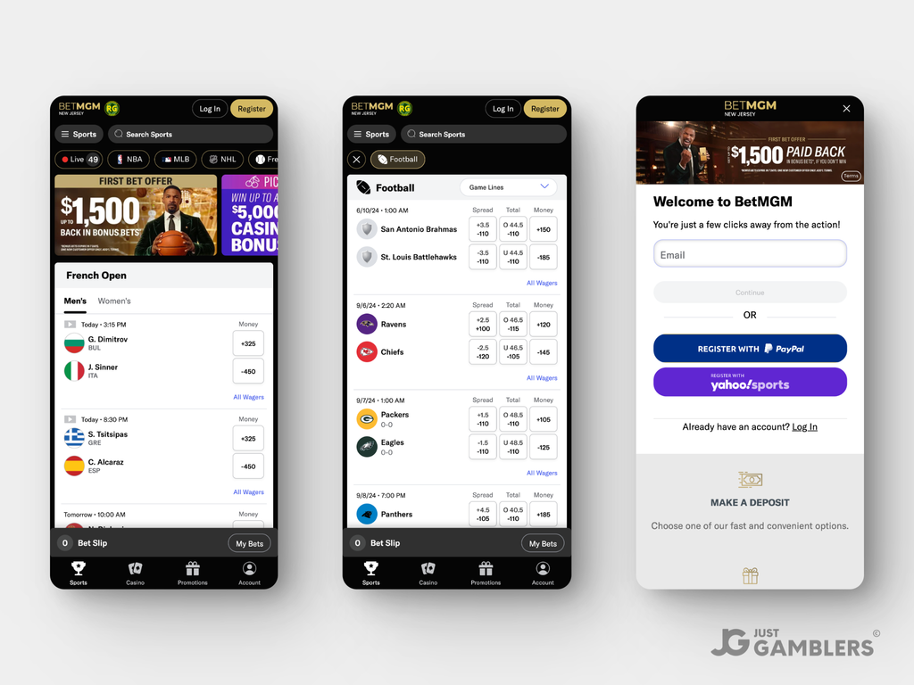 BetMGM Sportsbook NJ Product Preview Mobile