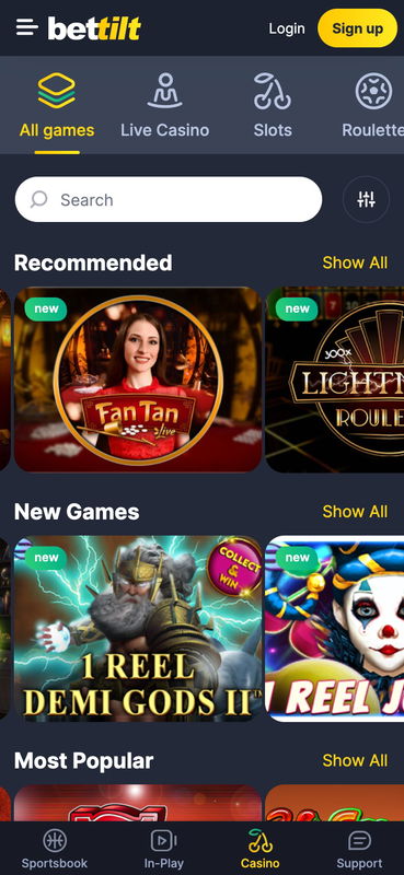 bettilt india casino mobile