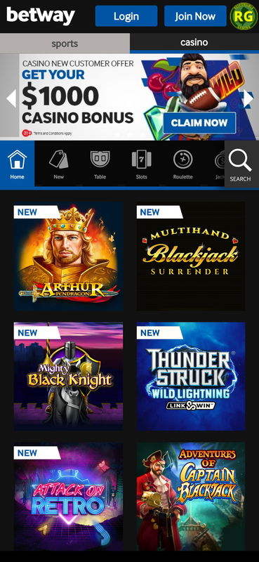 betway united states casino mobile