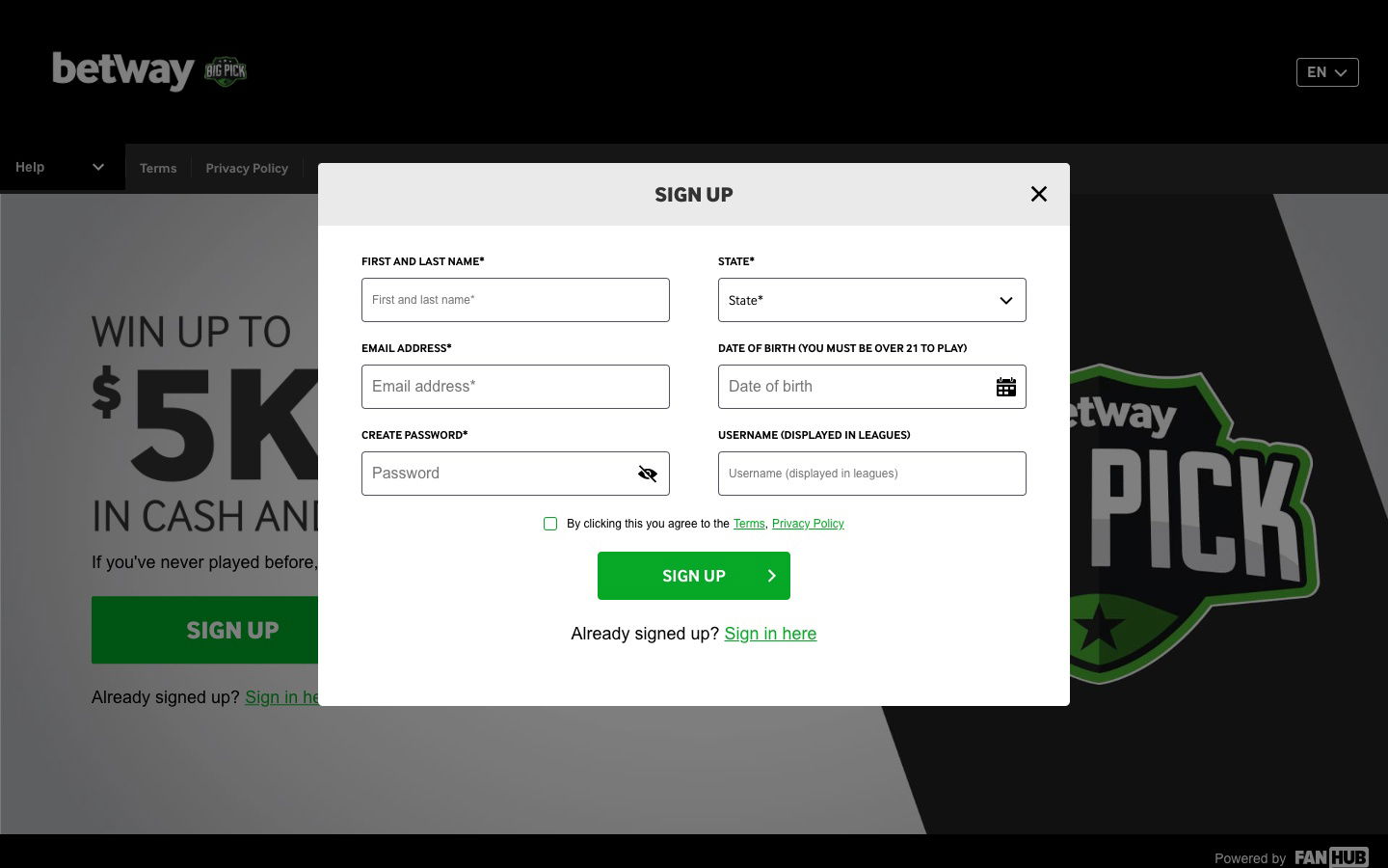 betway united states review