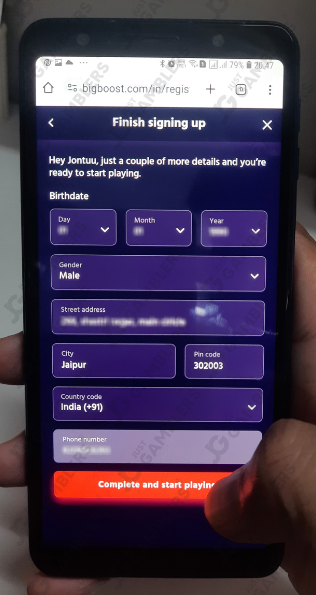 Big Boost Start Playing