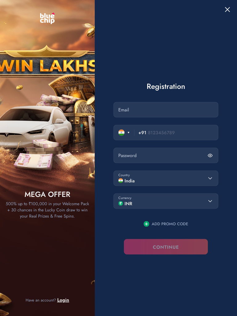 bluechip india register tablet