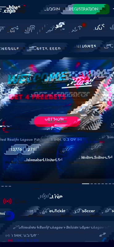 bluechip india sports mobile