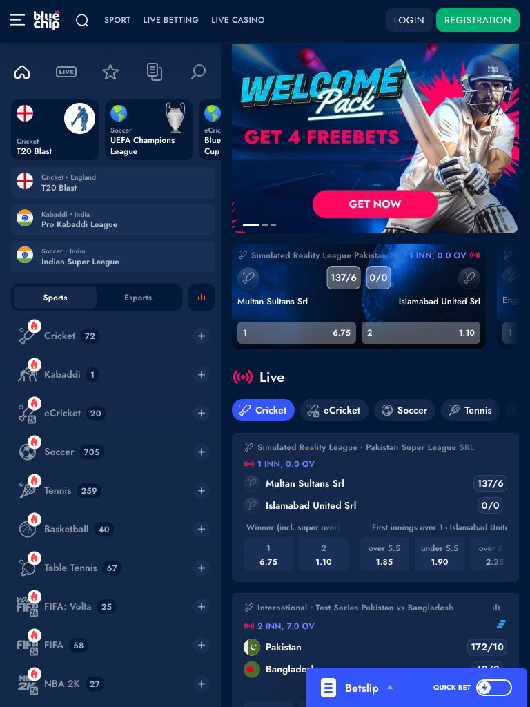 bluechip india sports tablet