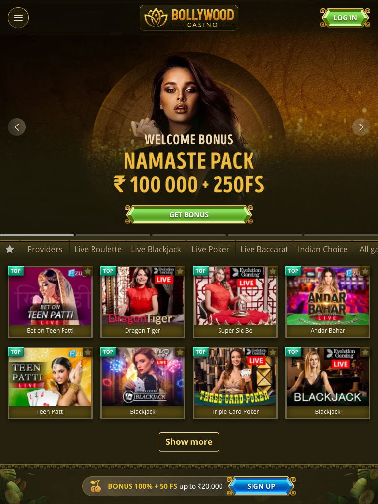 bollywood casino india review tablet