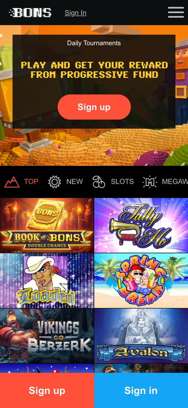 bons casino mobile