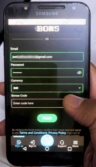 Bons Registering Process