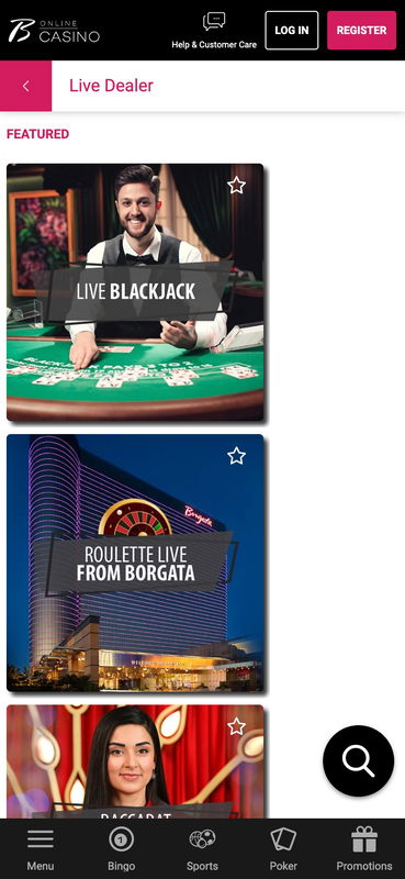 Borgata Casino United States Live Casino Mobile