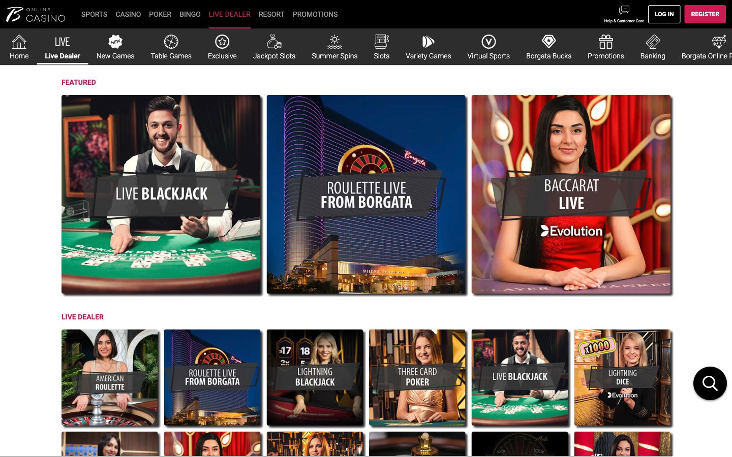 Borgata Casino United States Live Casino