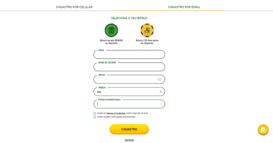 cadastro formulario brazino777