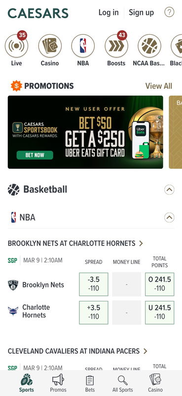 caesars sportsbook casino united states sports mobile