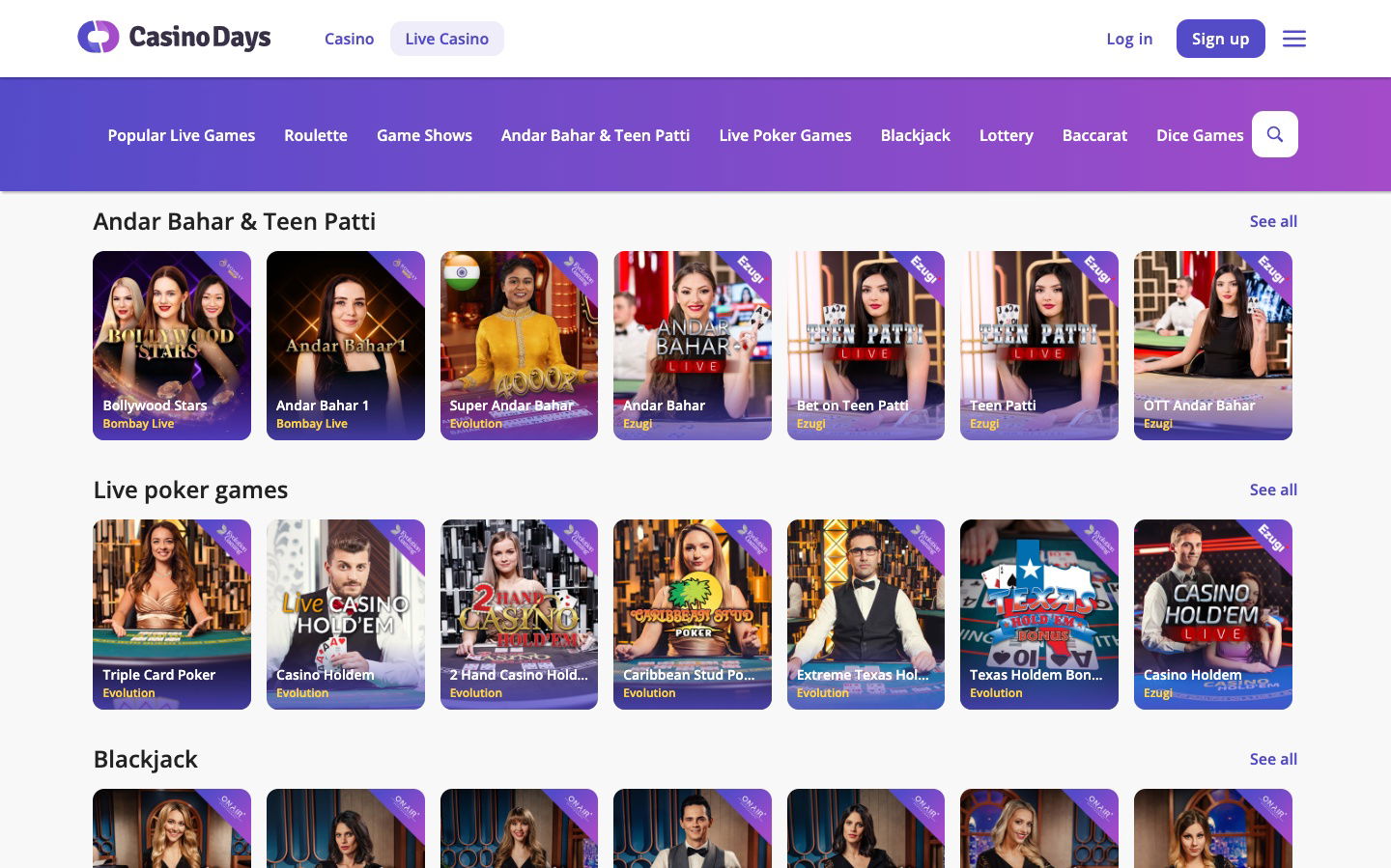 casino days india live casino