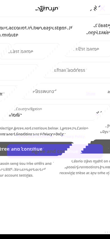 casino days india register mobile