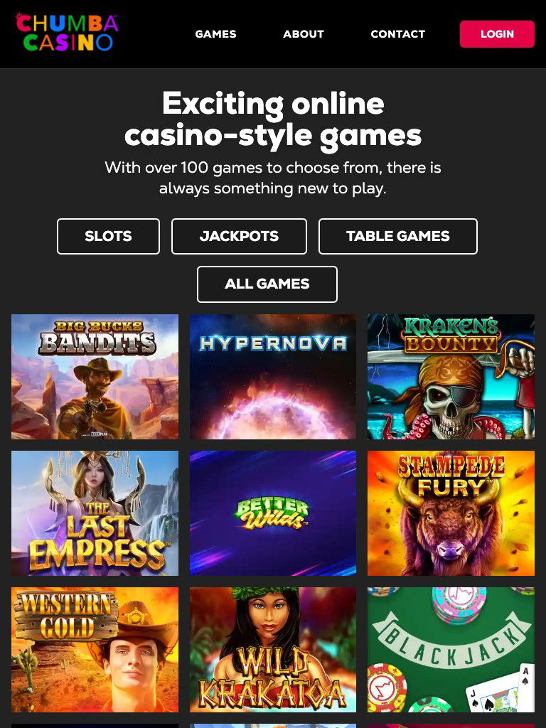 chumba casino united states casino tablet