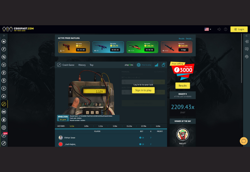 CSGO Crash CSGOFast Bomb