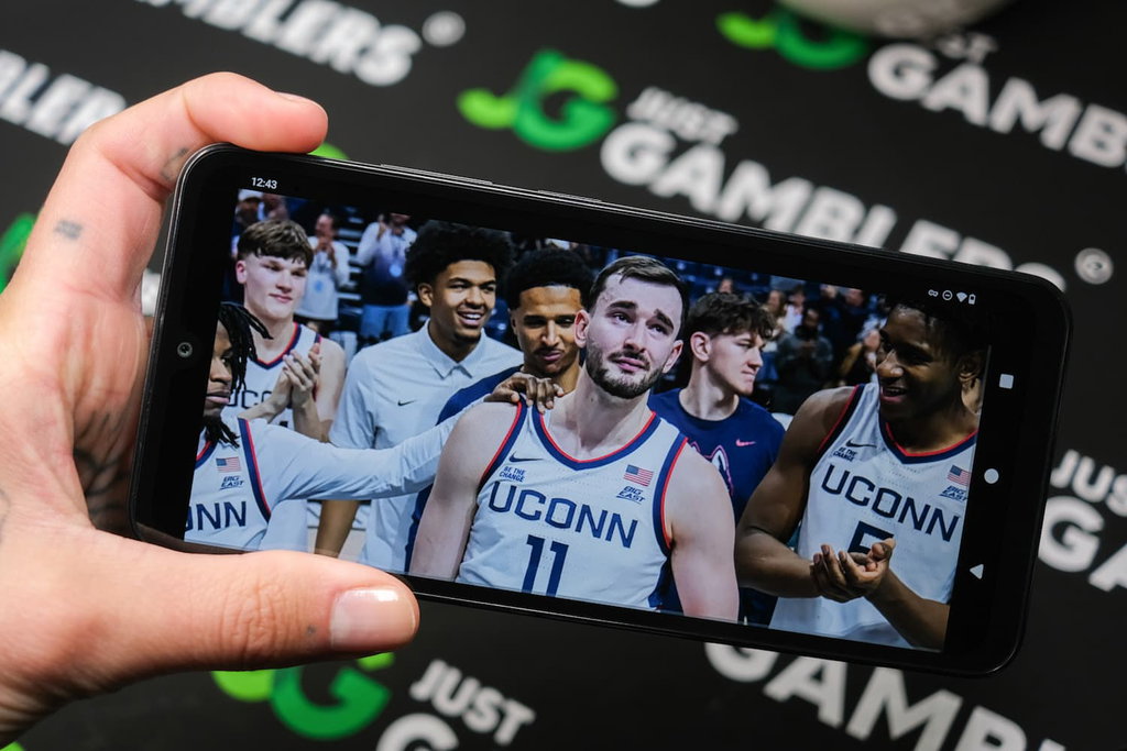 Photo of UCon college sports betting in Connecticut.