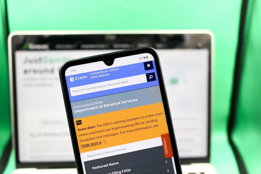 Connecticut online gambling tax guide: photo of CT DPR website.