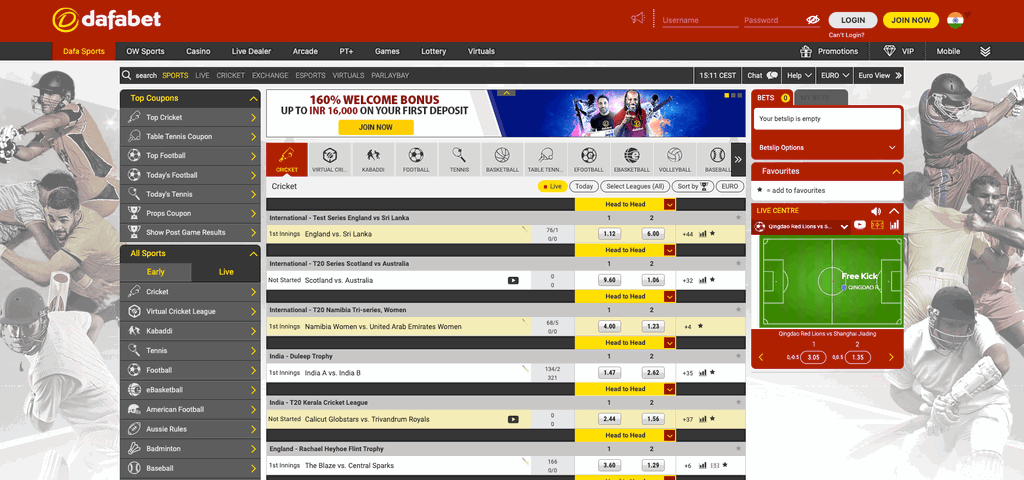 Dafabet Homepage