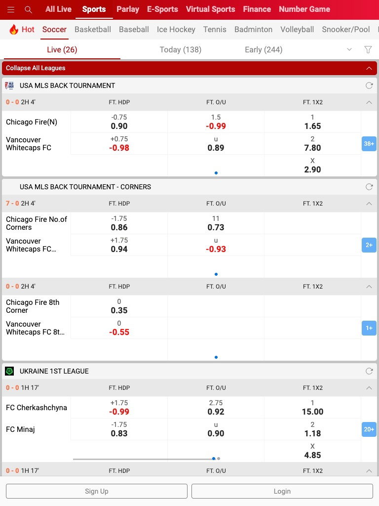 dafabet sportsbetting tablet