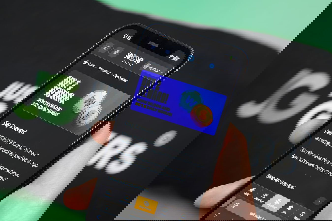 Photo of the Daily Login Bonus in WOW Vegas