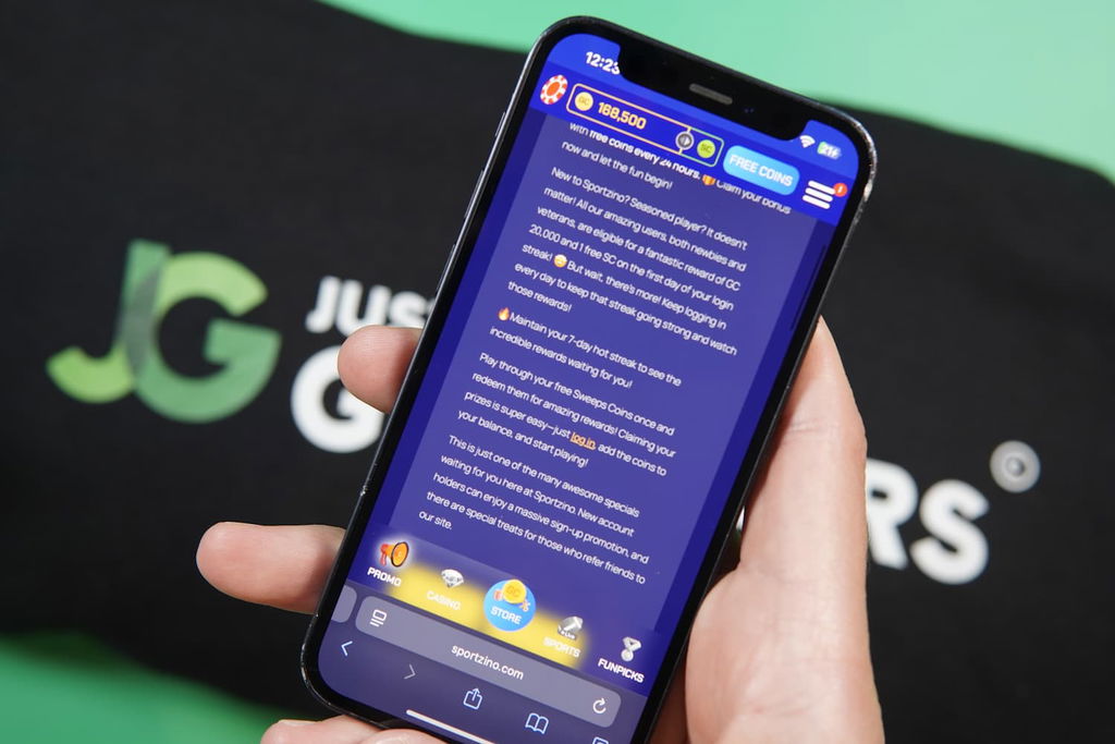 Photo showing terms and rules of a daily login bonus in Sportzino.