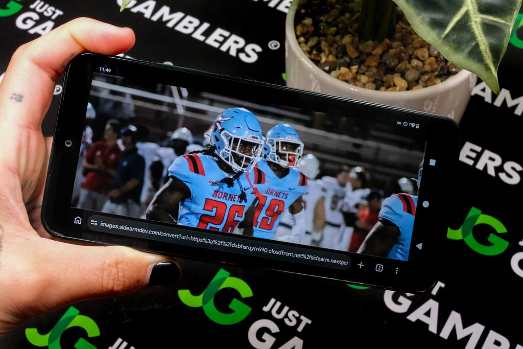 Photo of sports team for college sports betting in Delaware.