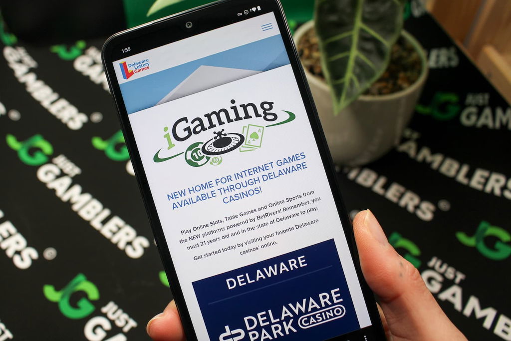Photo of the DE Lottery online gaming regulator’s website.