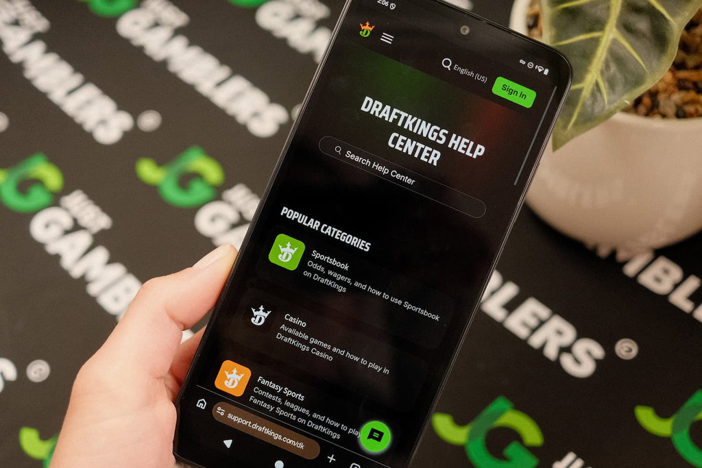 Photo of DraftKings casino customer support.