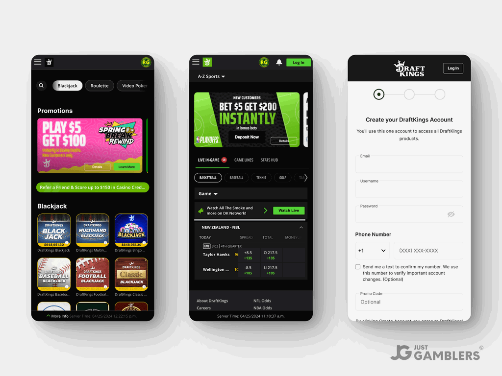 DraftKings Casino Product Preview Mobile