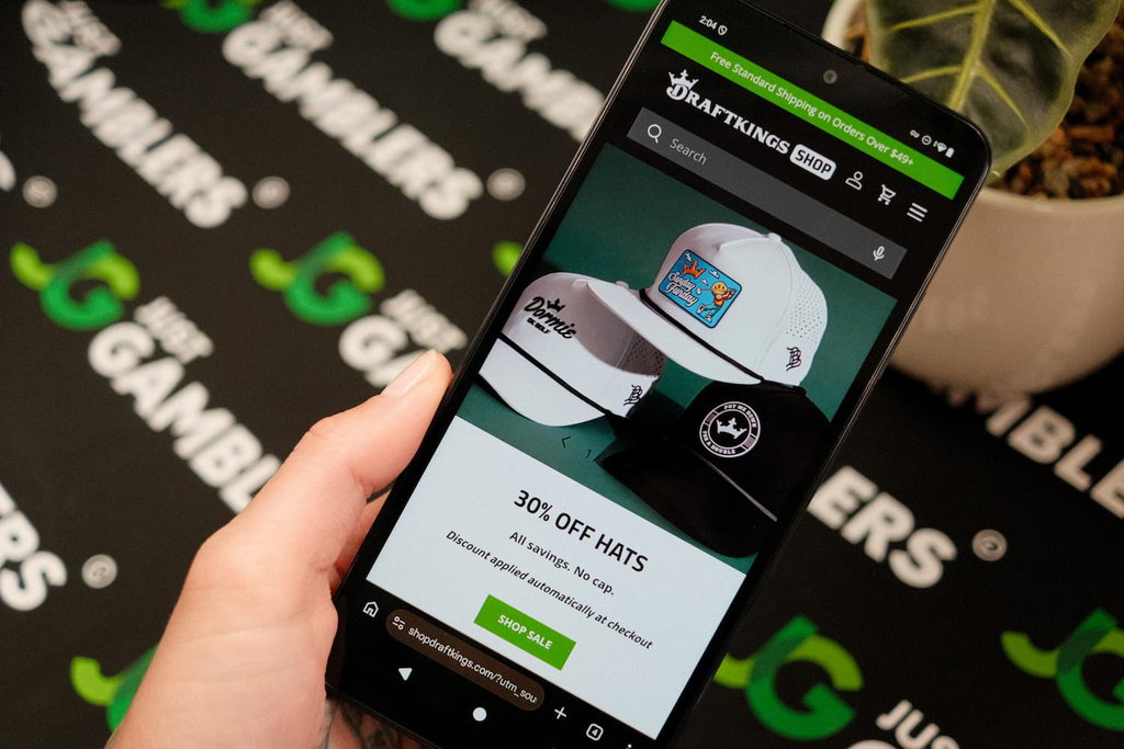 Photo of DraftKings casino shop for merchandise.