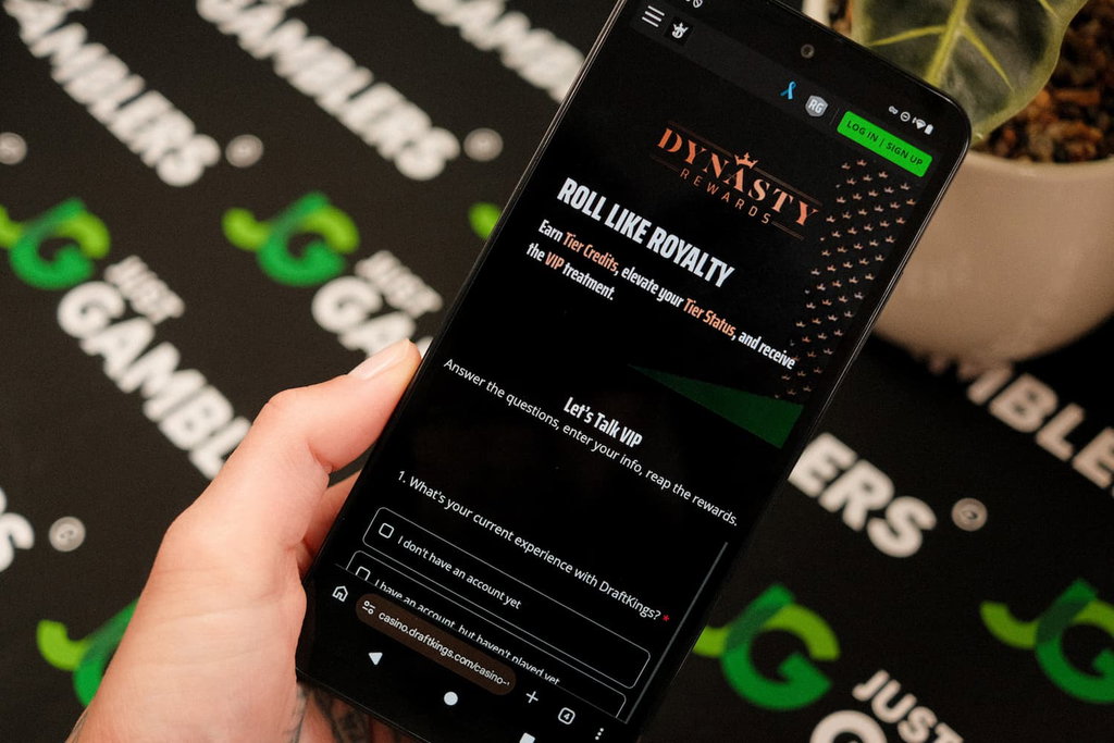 Photo of DraftKings casino VIP program.
