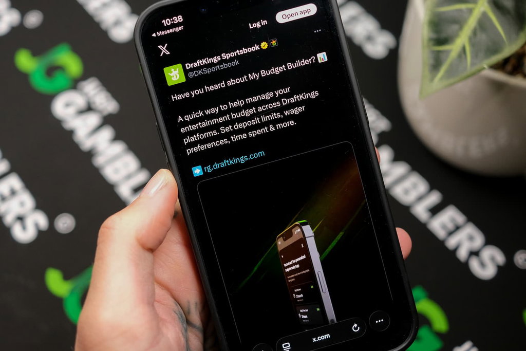 Photo of DraftKings My Budget Builder safety tool.