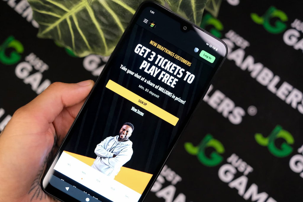 Photo of DraftKings Ohio online gambling site.