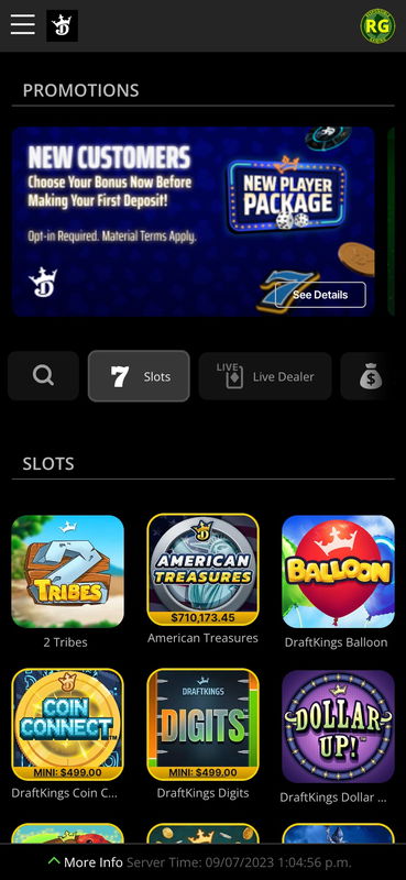 draftkings united states casino mobile