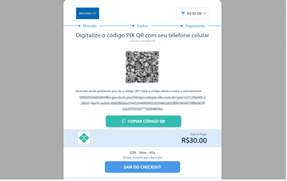 enquanto pagamento processado brazino777