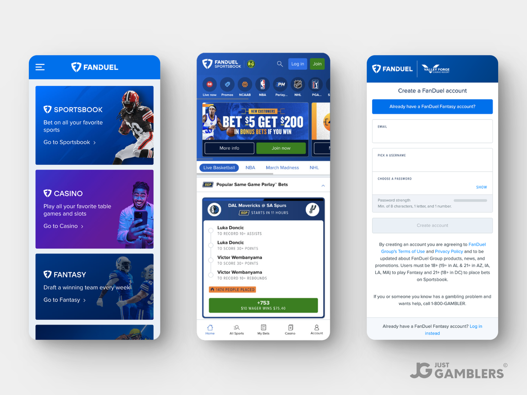 Fanduel Sportsbook NJ Product Preview Mobile