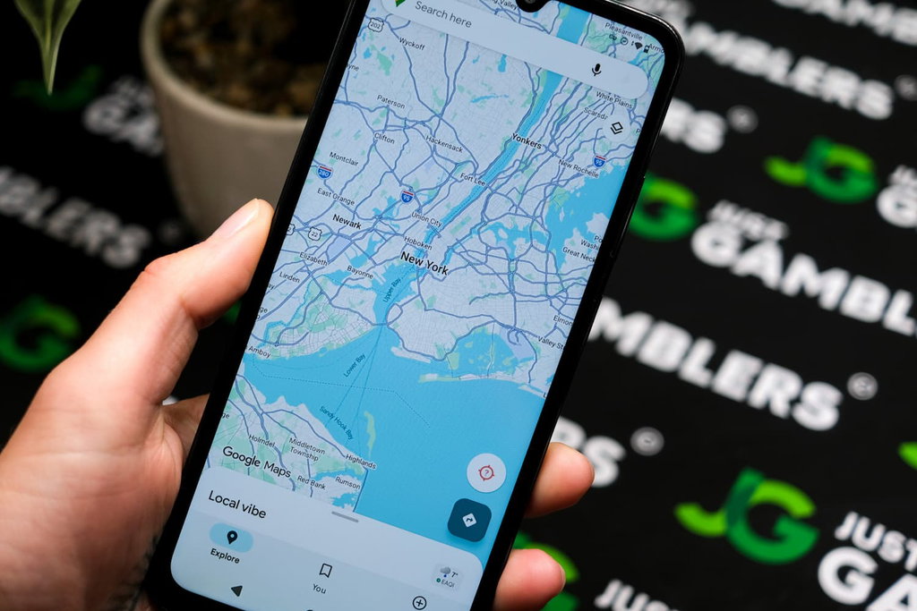 Photo of Google Maps illustrating Geolocation requirements for NY sports betting.
