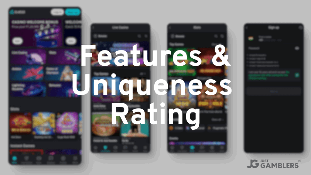 Glassi Casino Features