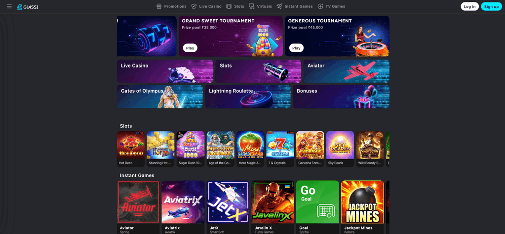 Classi Casino Homepage