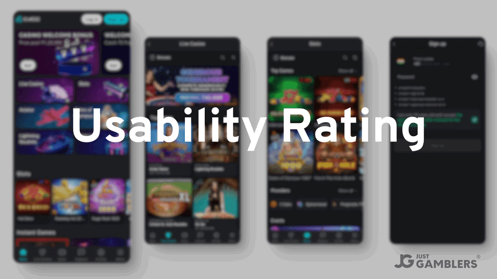 Glassi Casino Usability
