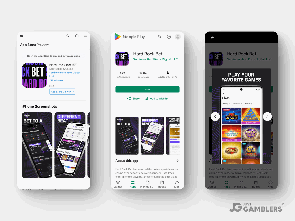 Hard Rock Bet Casino NJ Product Preview Mobile